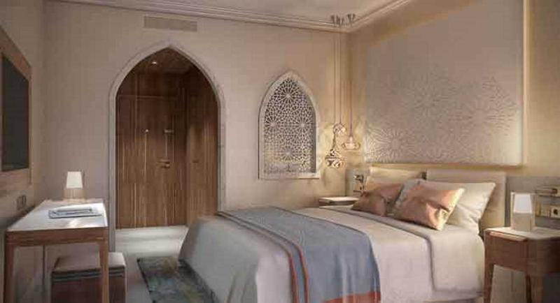 Sheraton Makkah Jabal Al Kaaba Hotel Mekka Kültér fotó A bedroom at the hotel